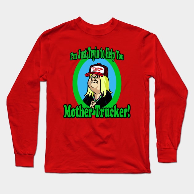 Angry Shopper Mim Long Sleeve T-Shirt by jackbrimstone